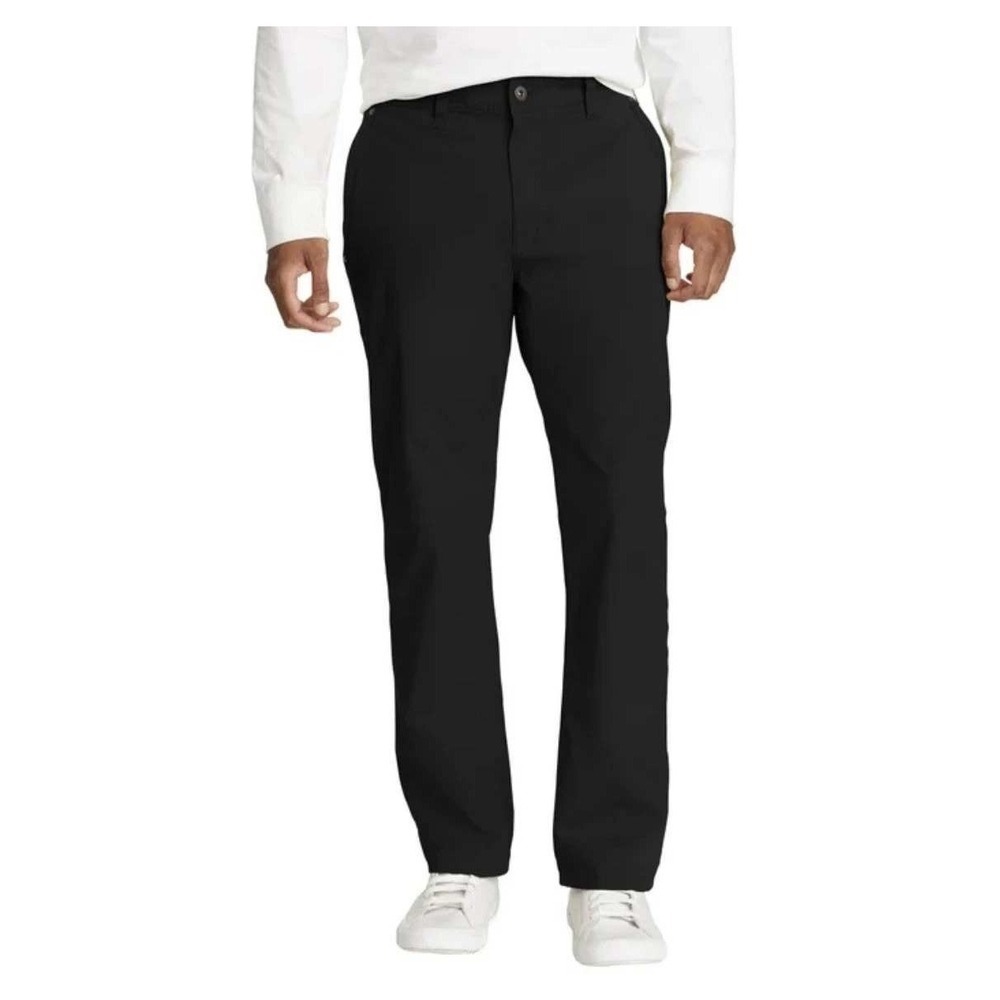 Eddie Bauer Men's 38x30 Black Straight Leg Canvas Work Pants Cargo